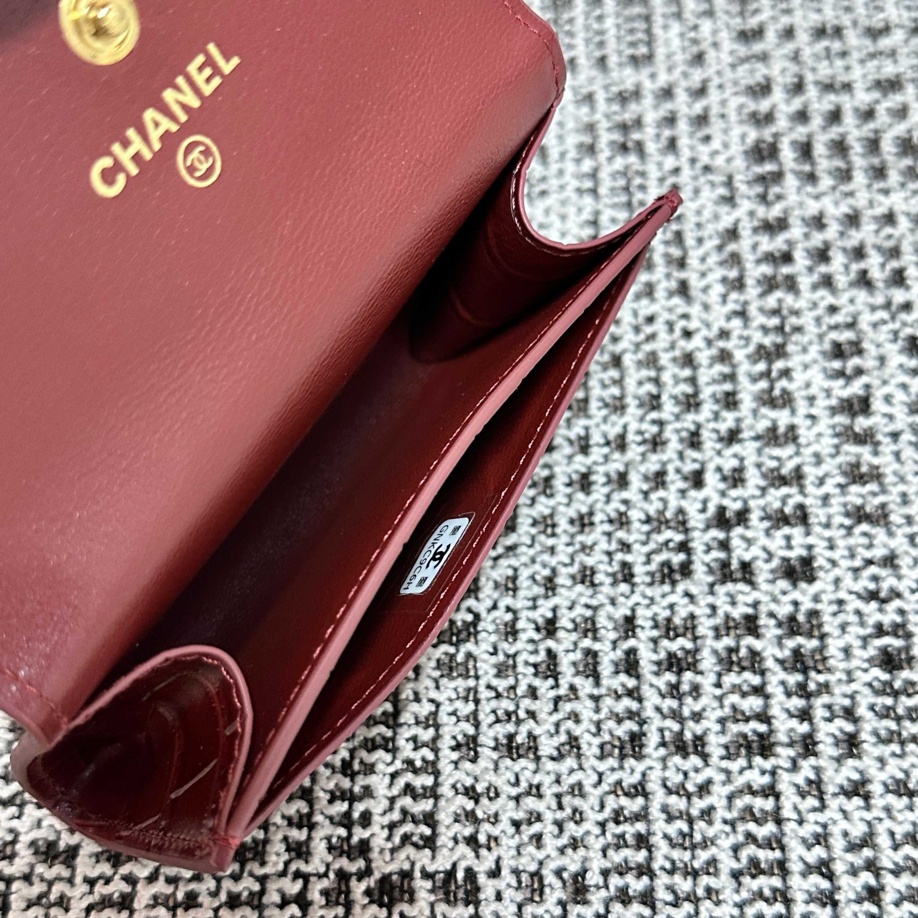 Ch**el Flap Card Holder 7.5x11x2cm