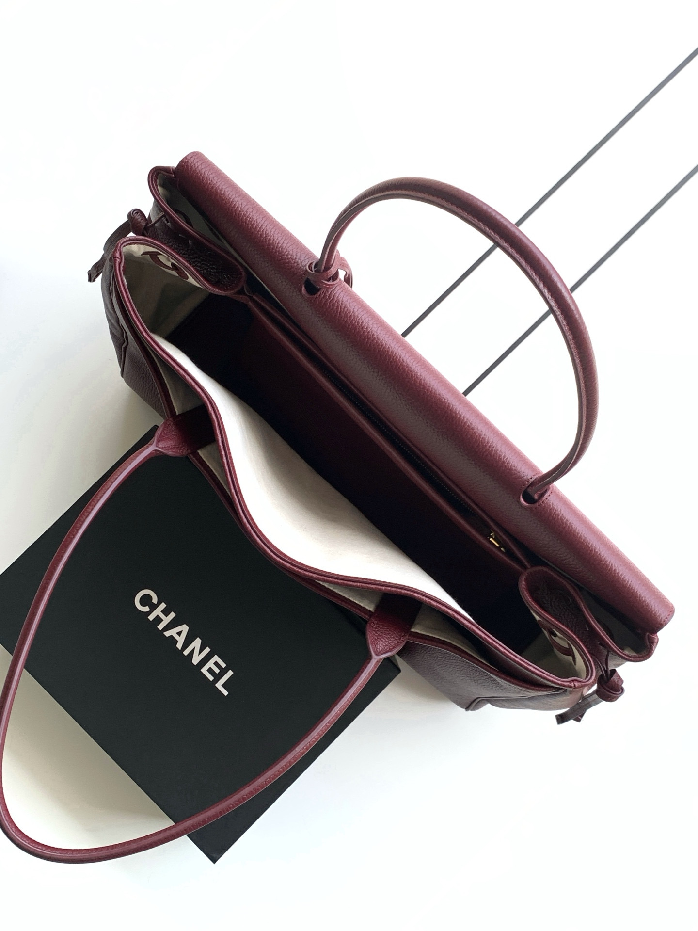 Ch**el large shopping tote as6289 33x43x17.5cm