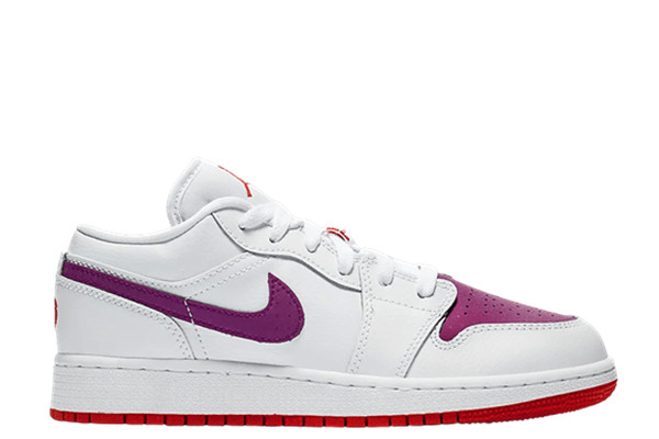 UA AIR JORDAN 1 LOW GS 'WHITE BERRY'