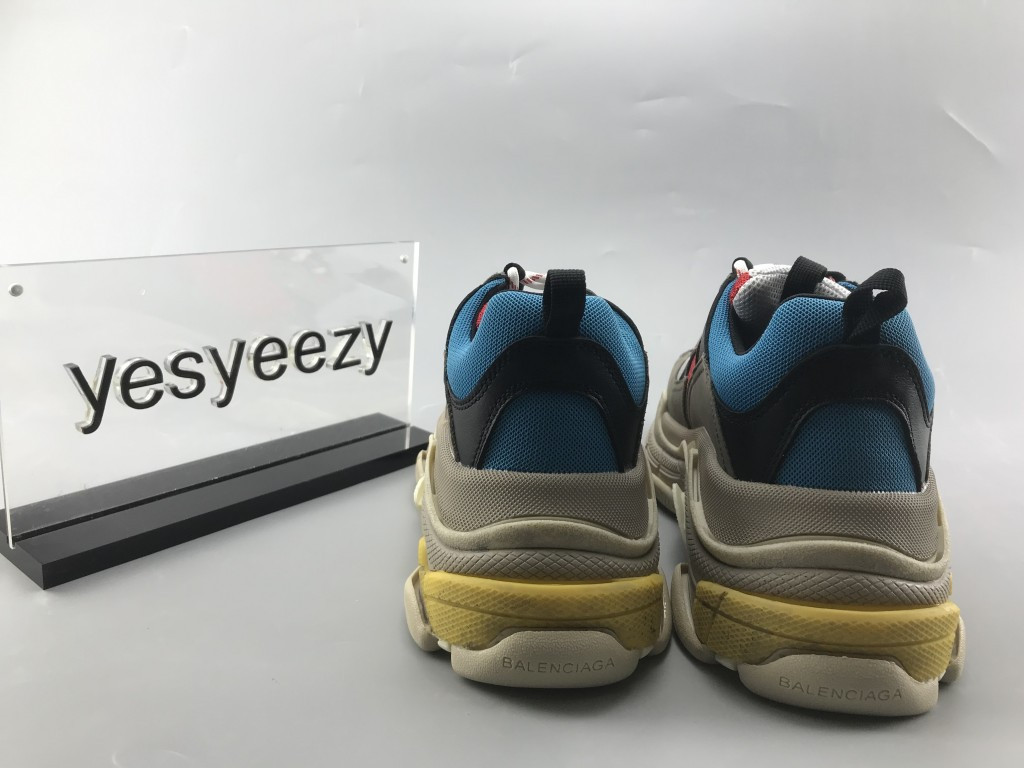 UA TRIPLE S TRAINERS GREY RED BLUE