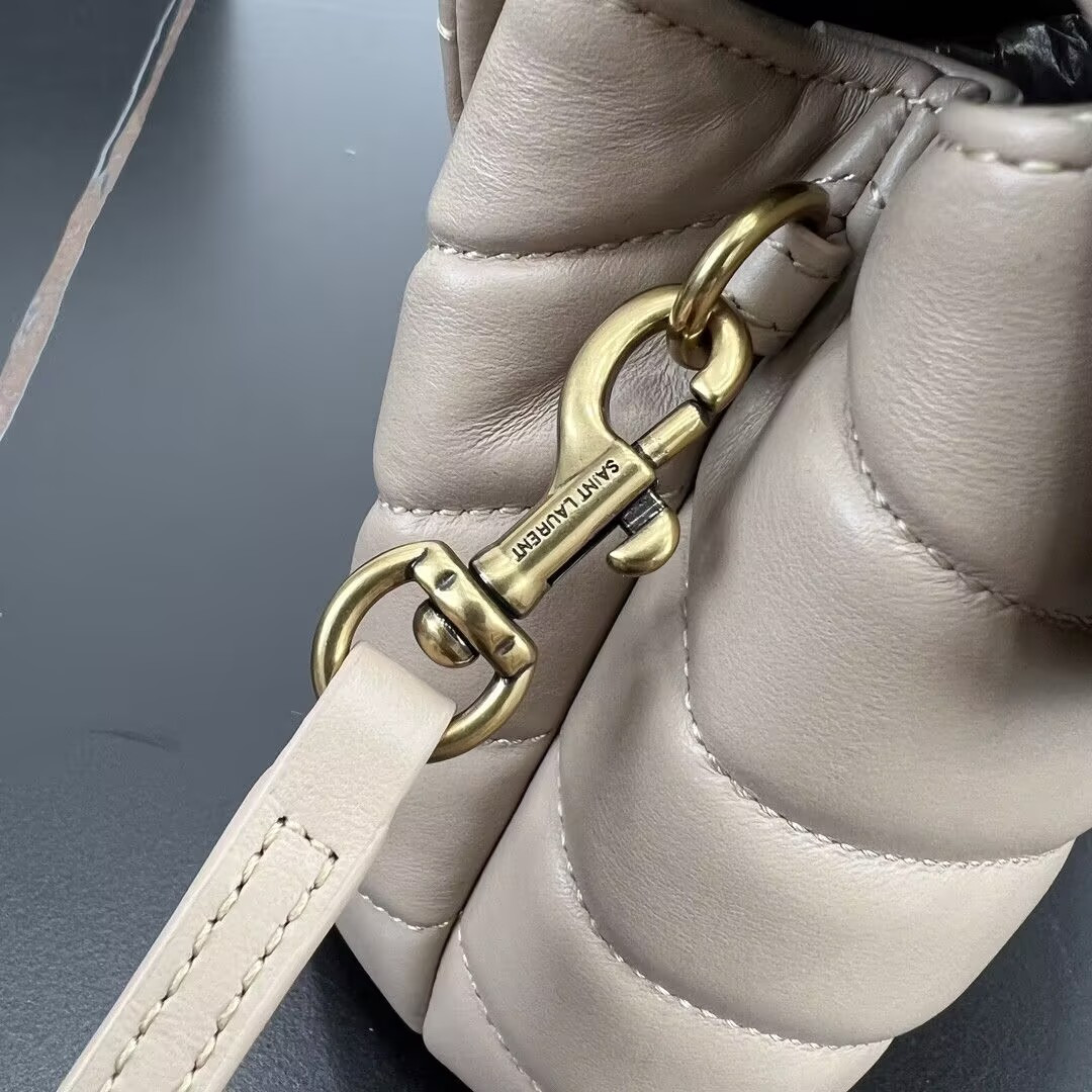 Y51 TOY LOULOU IN QUILTED LEATHER  7.9 X 5.5 X 3 INCHES