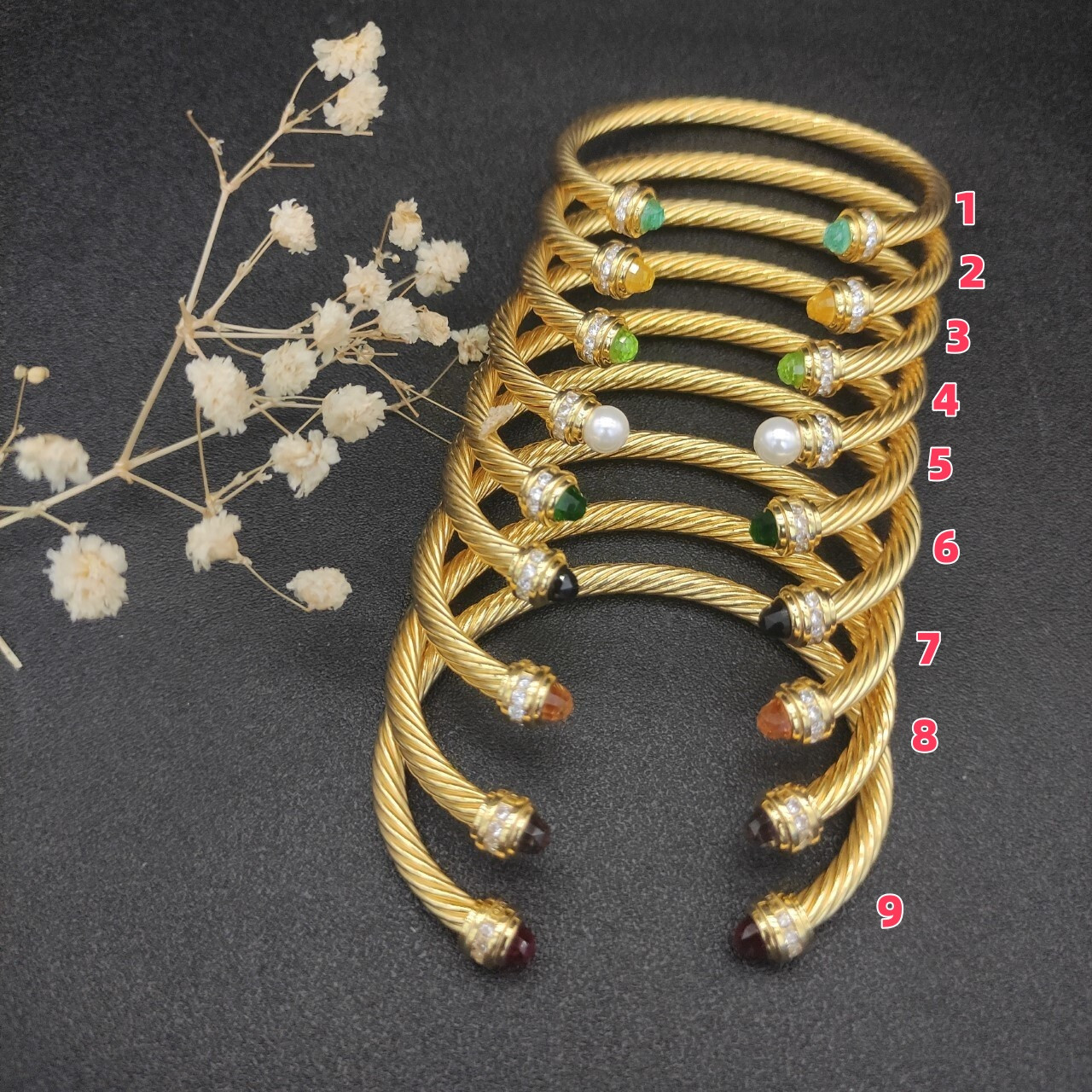 David Yurman 5mm Wrap Bracelet(wrist circumference 15-20cm)