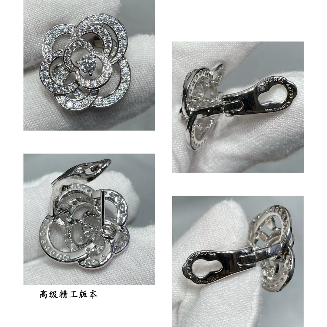 Ch**el Camellia Earrings