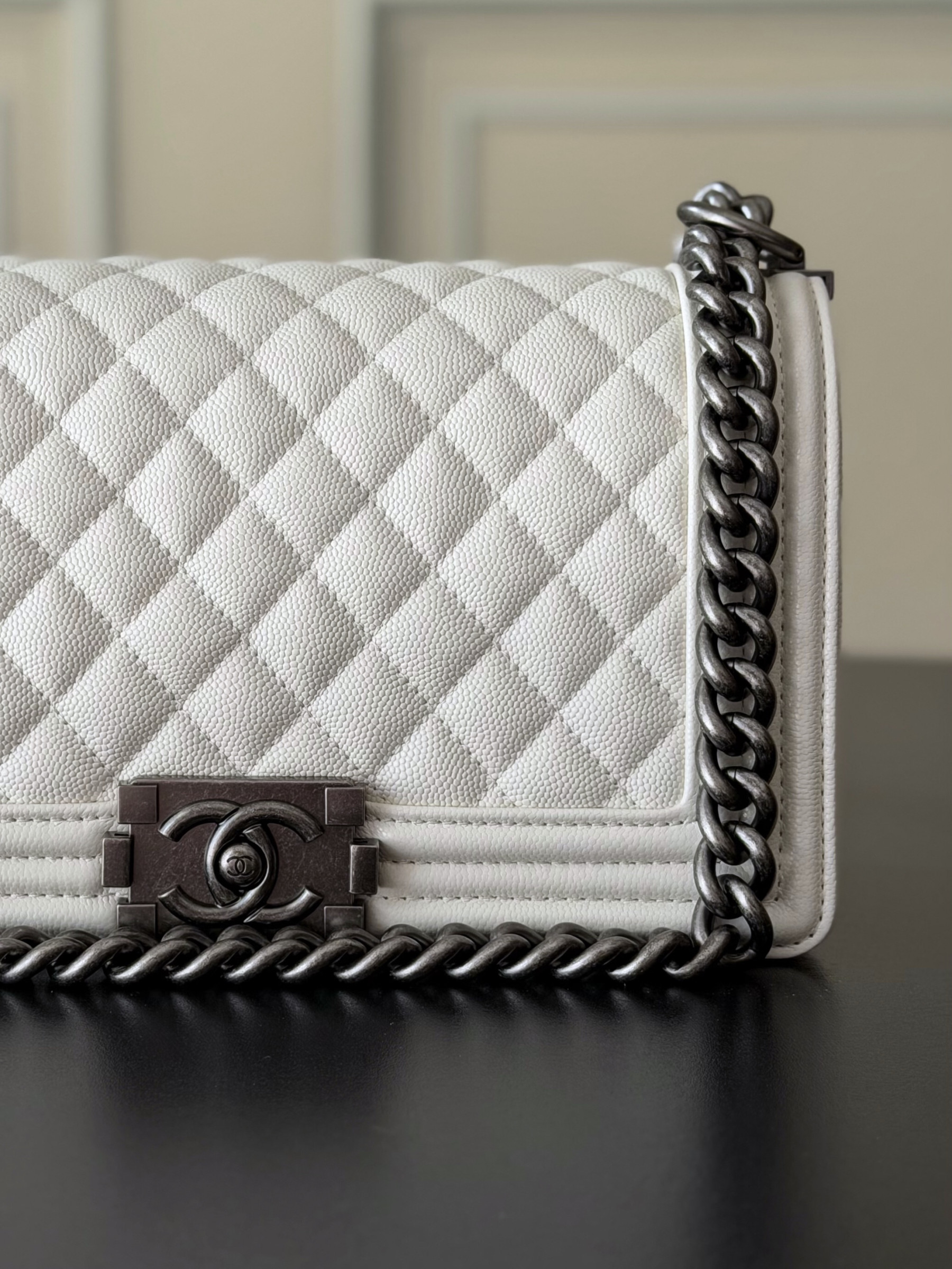 Ch**el Boy Handbag 15x25x9cm