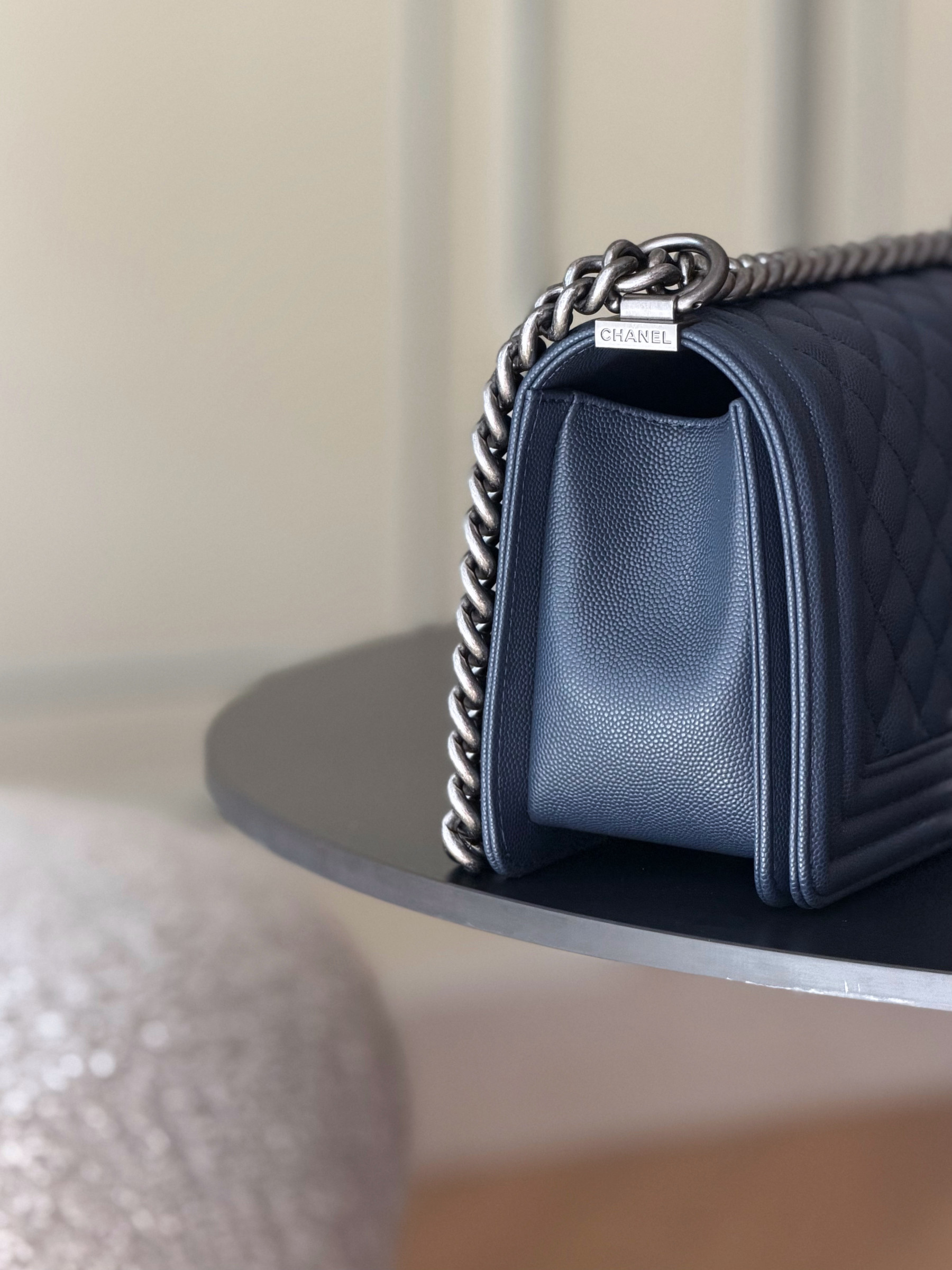 Ch**el Boy Handbag 15x25x9cm