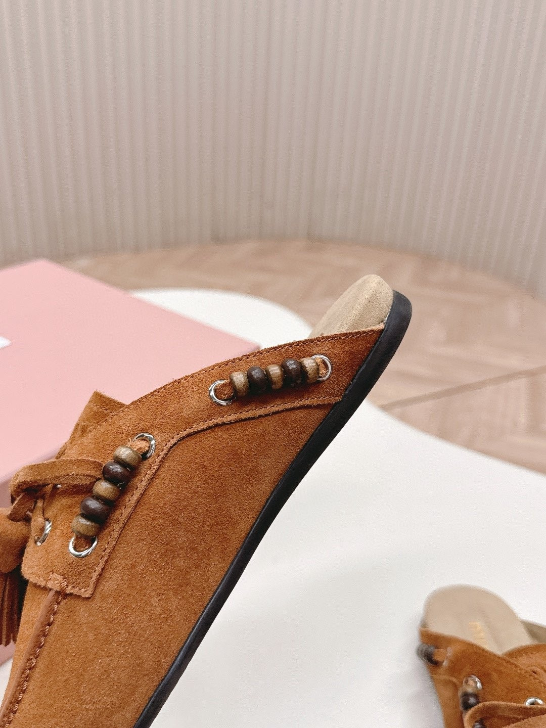 UA Miu Miu Tassel Mules