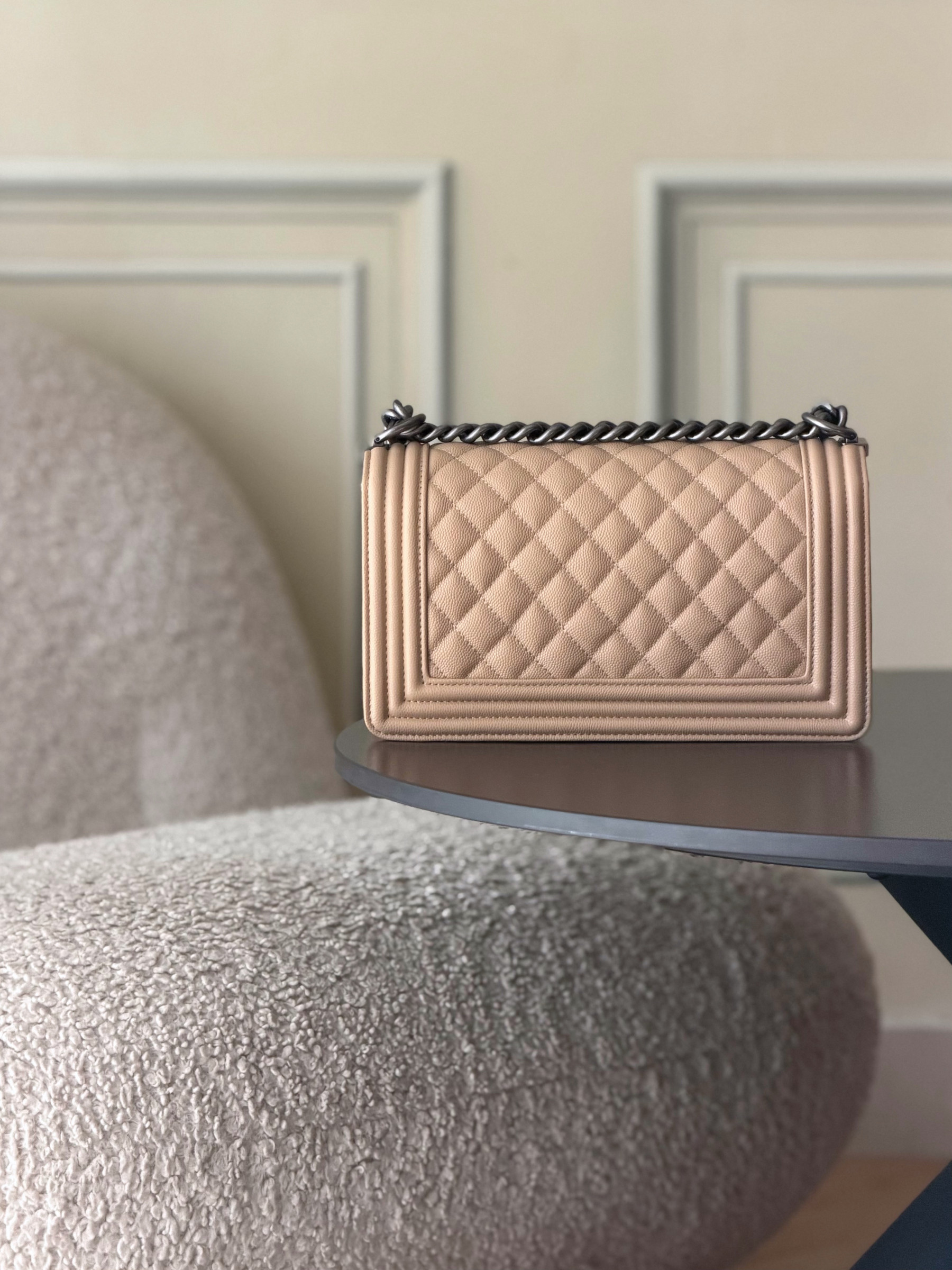 Ch**el Boy Handbag 15x25x9cm