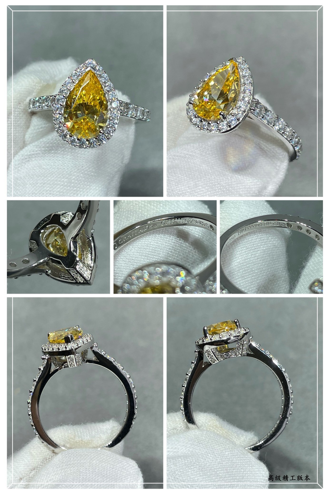 Graff Teardrop-shaped D1am0nd Ring Ag925