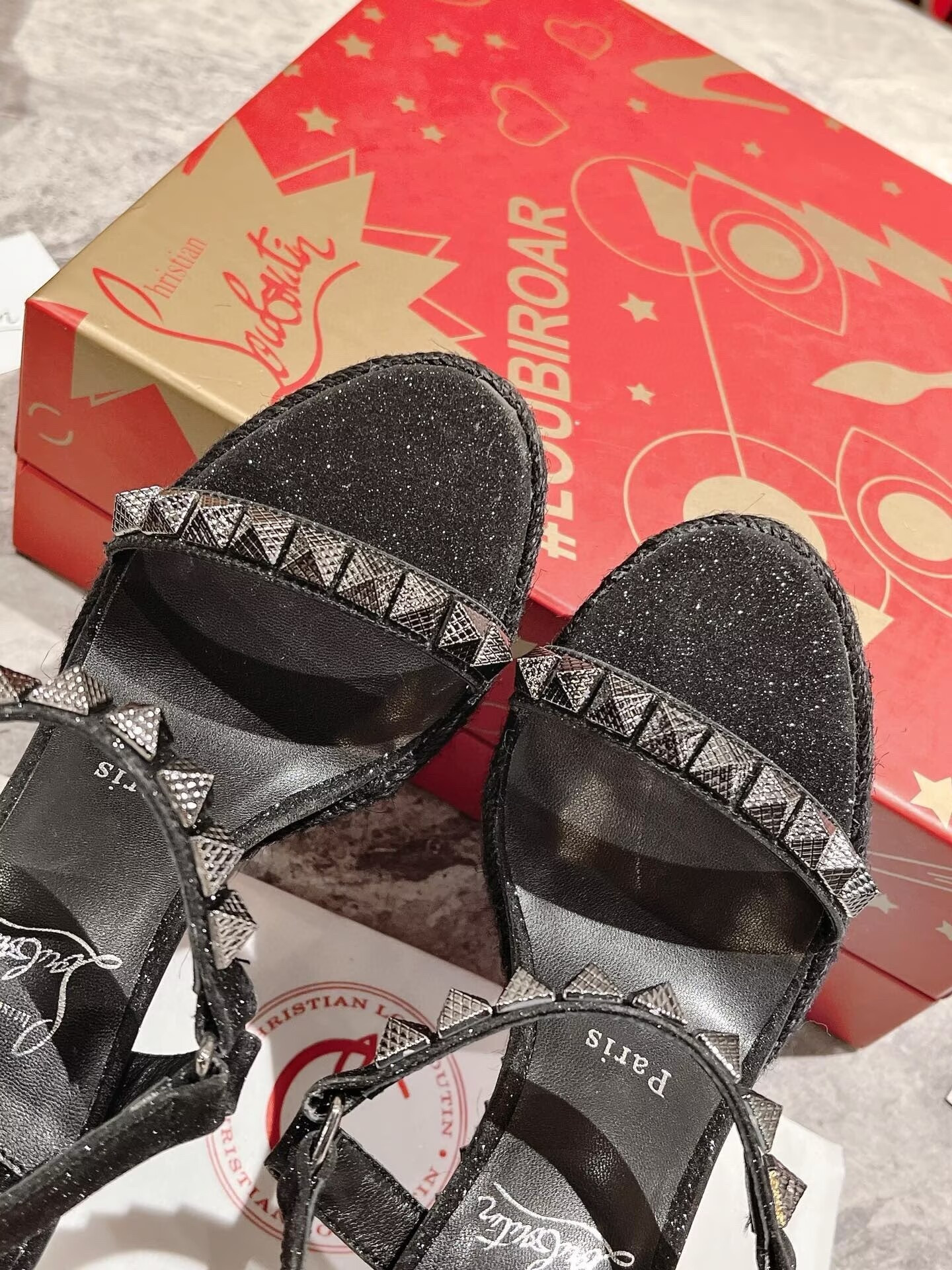UA Christian Louboutin Pyraclou 120 mm Espadilles