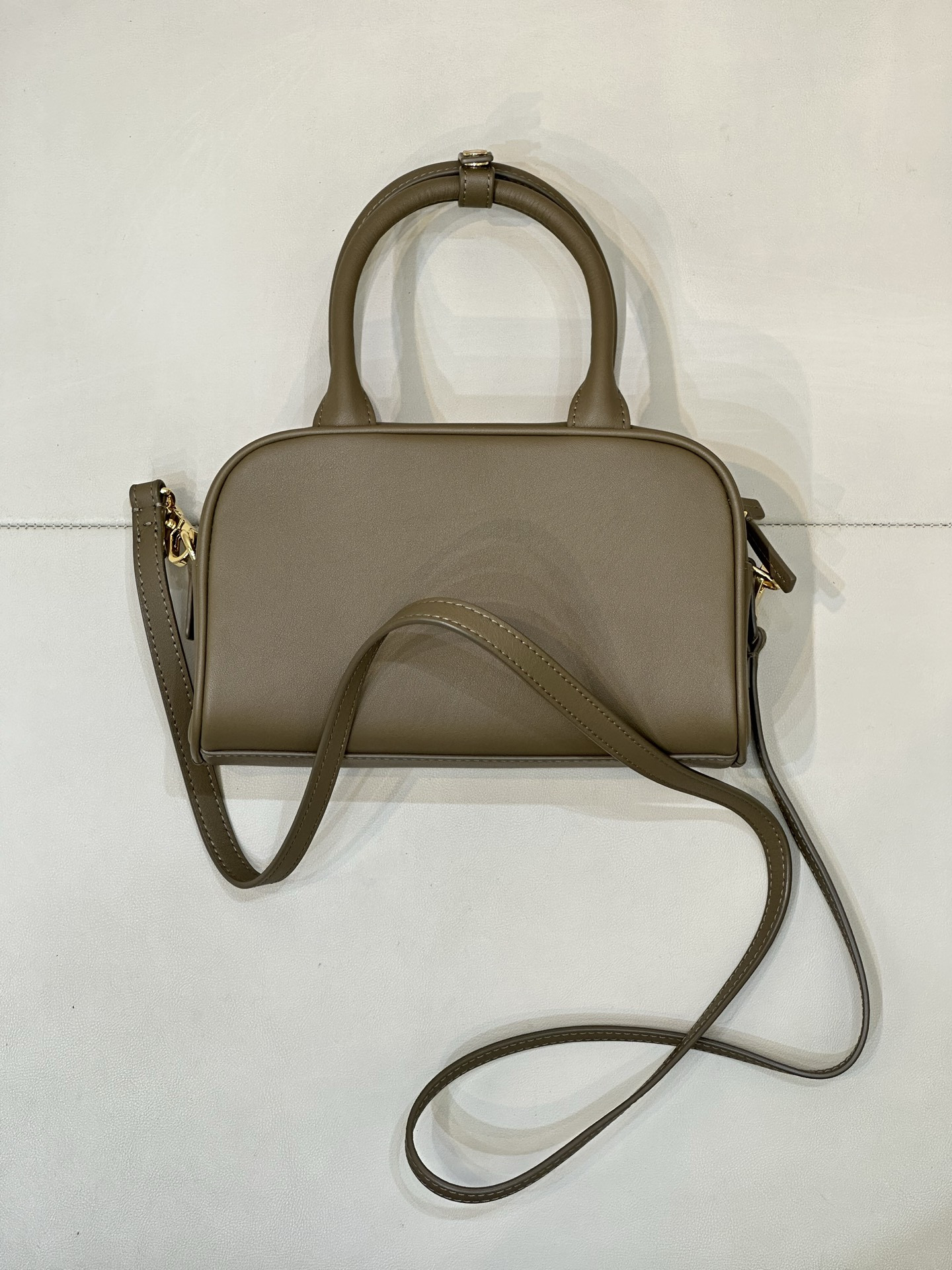 Ch**el Bowling Clutch with Leather Strap AP5528 13x21x9cm