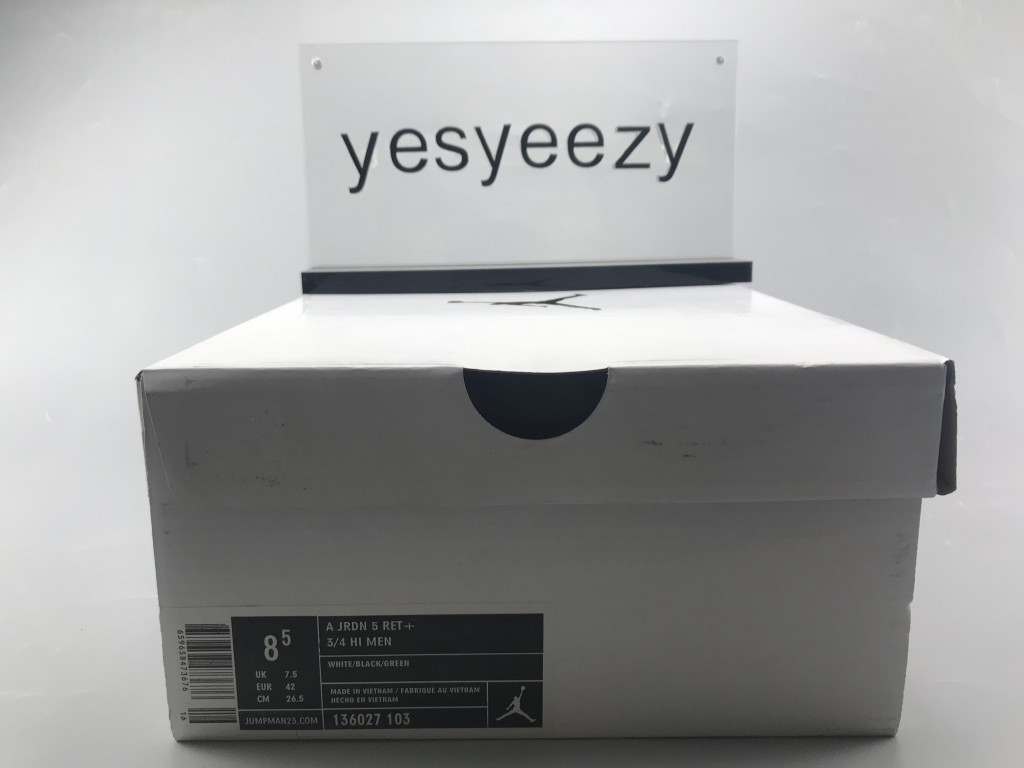 UA AIR JORDAN 5 RETRO ISLAND GREEN