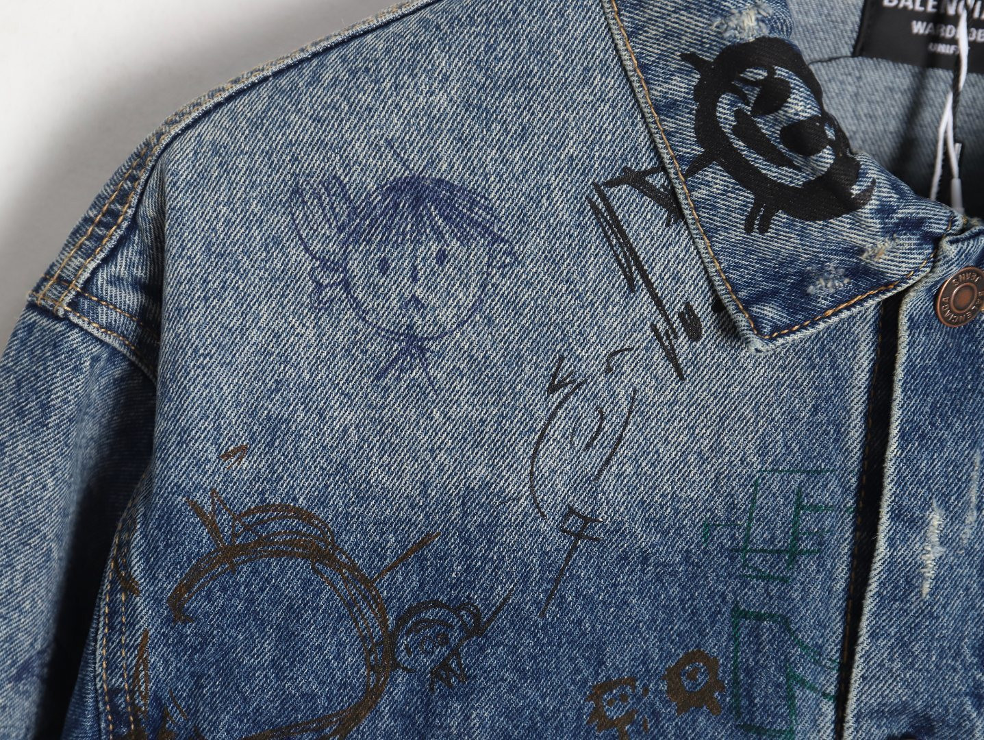Ba1en*iaga Denim Coats