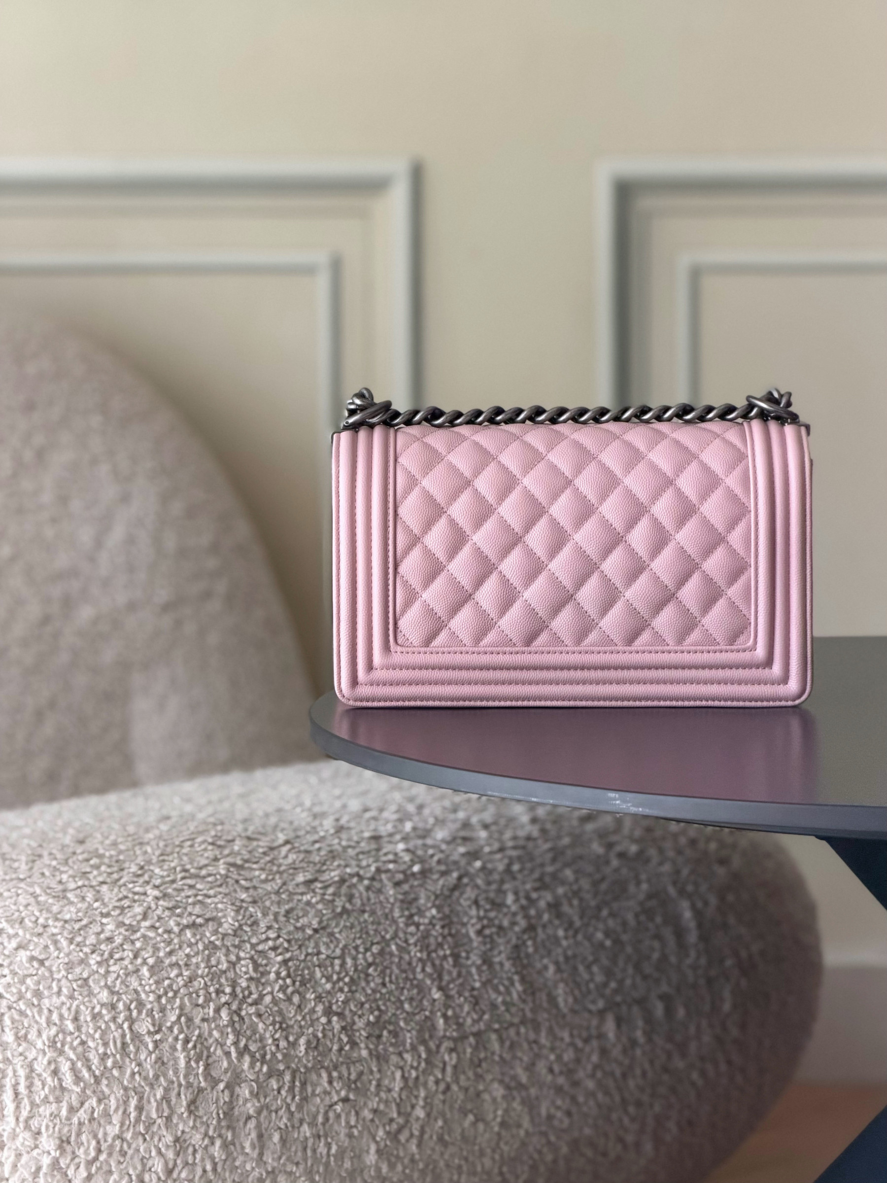 Ch**el Boy Handbag 15x25x9cm