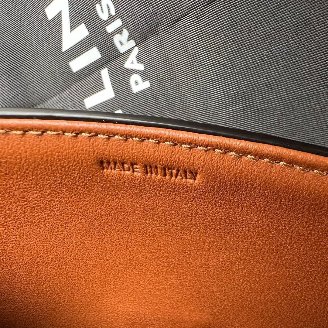 Ce1i*e TEEN TRIOMPHE BAG IN TEXTILE AND CALFSKIN 18.5x13.5x7cm