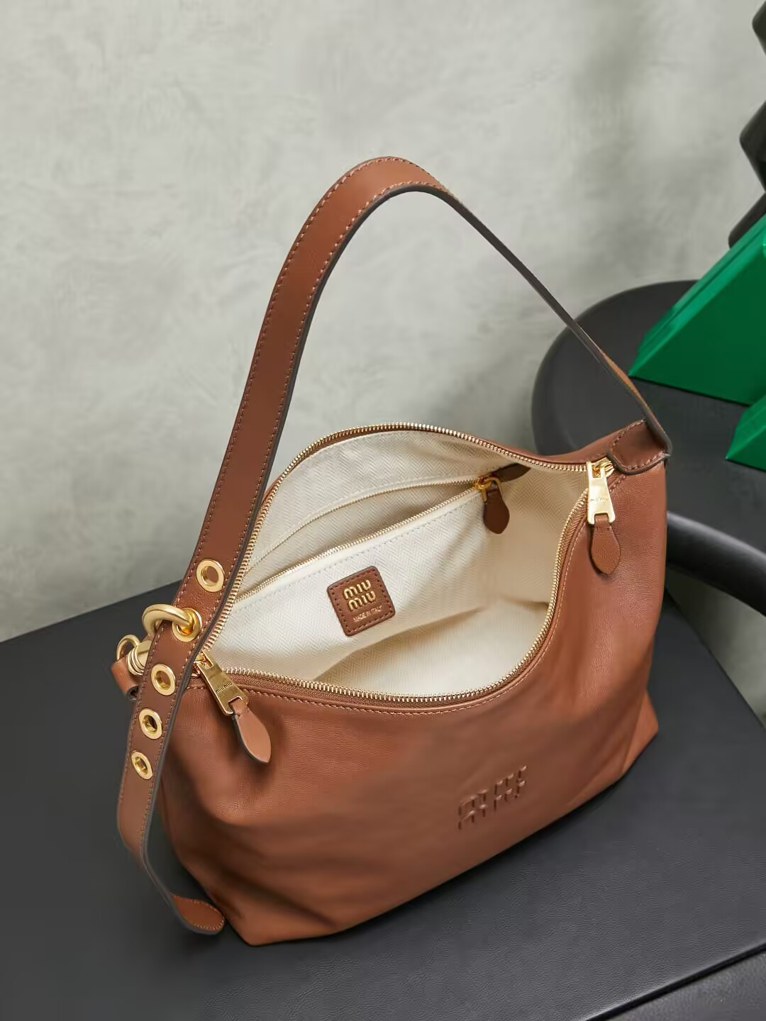 M1v M1v Spirit Nappa Leather Pouch 21.5x28x13cm