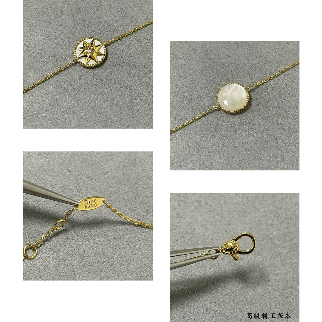 D10r High-grade white mother-of-pearl compass Bracelet