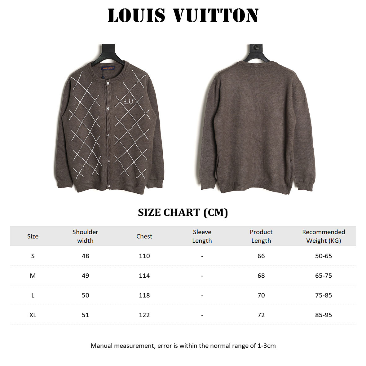 l0vis Vvtt0n lv knitting cardigan