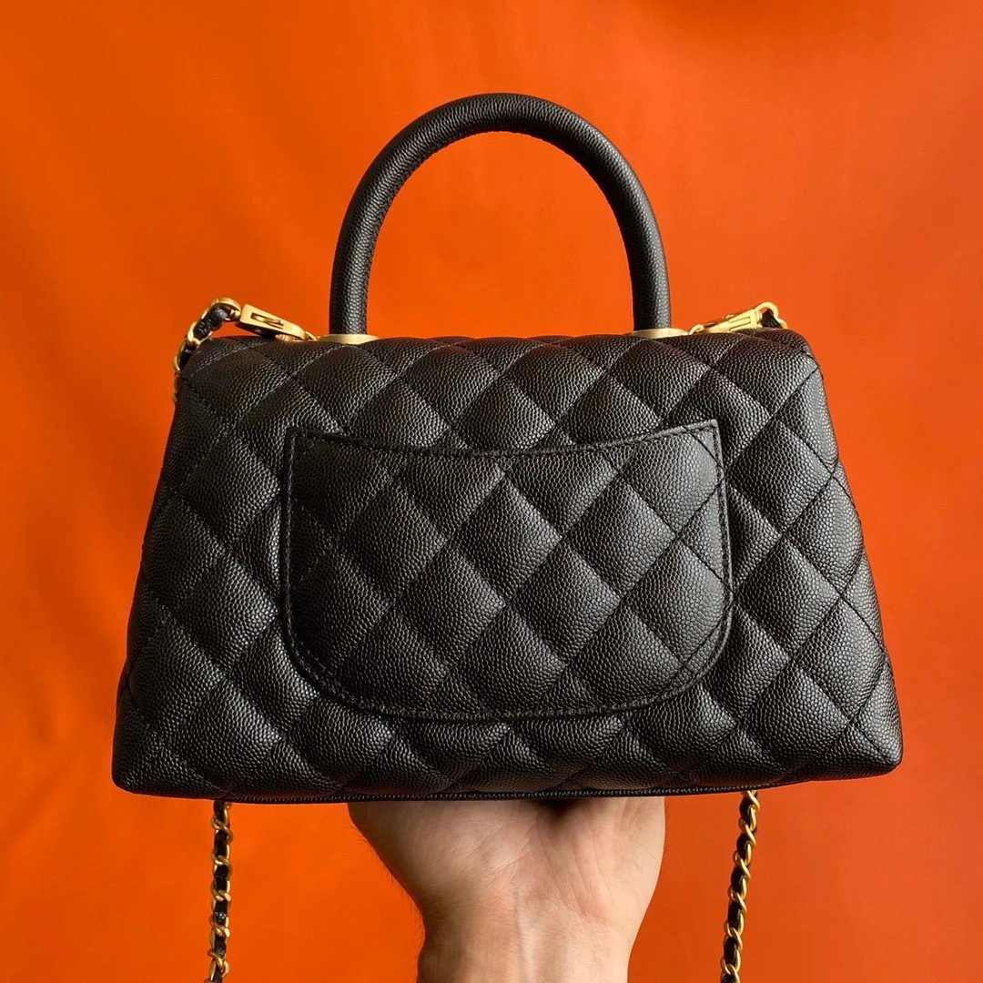 Ch**el FLAP BAG WITH TOP HANDLE