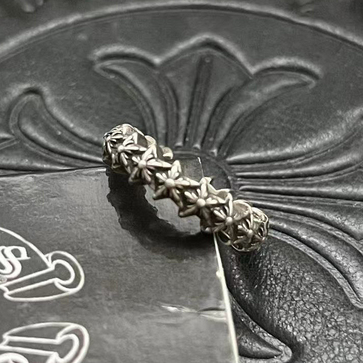 Ch*0me He**ts Pentagram Ring