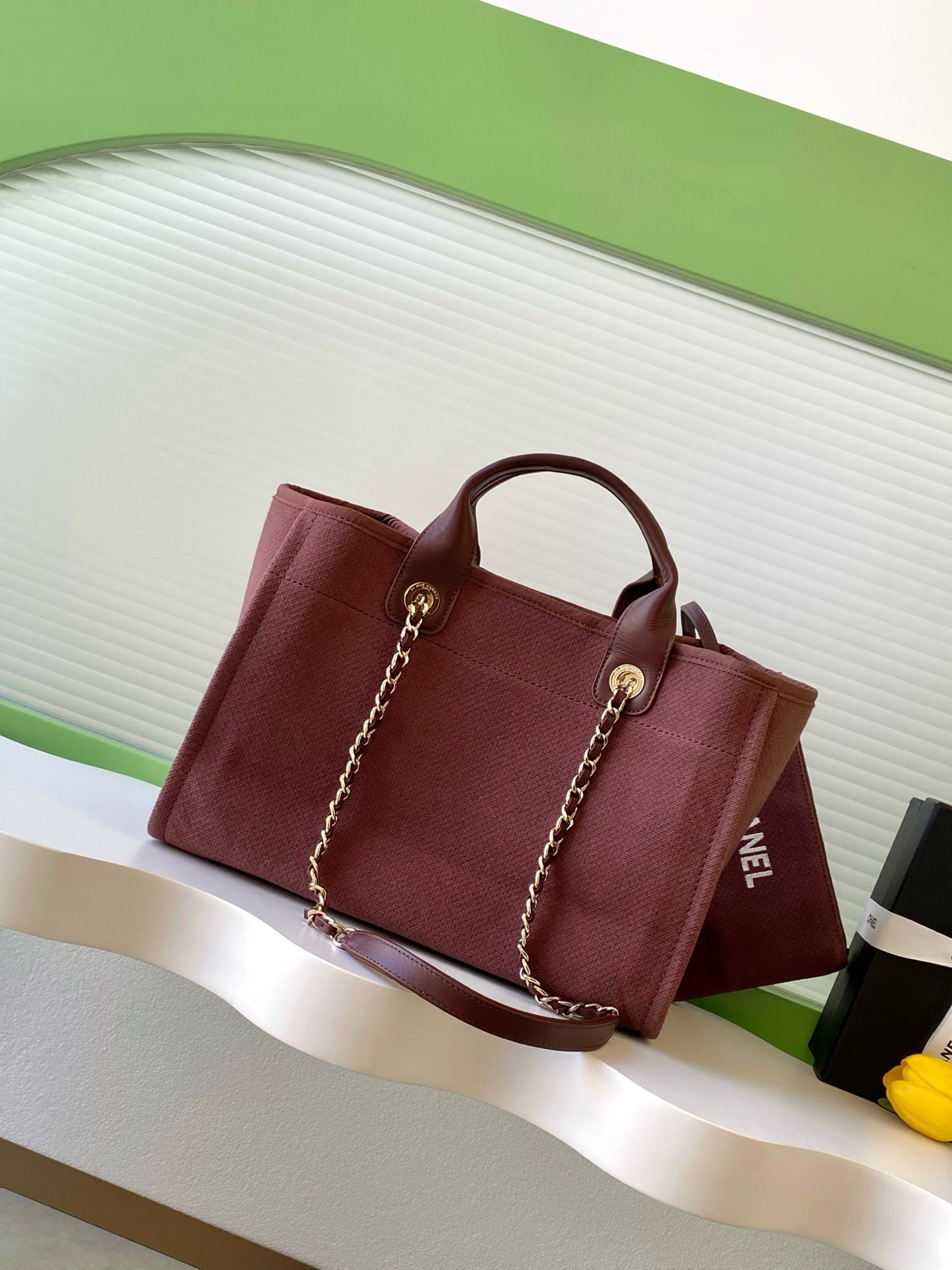 Ch**el deauville tote shopping bag 33x22x13cm