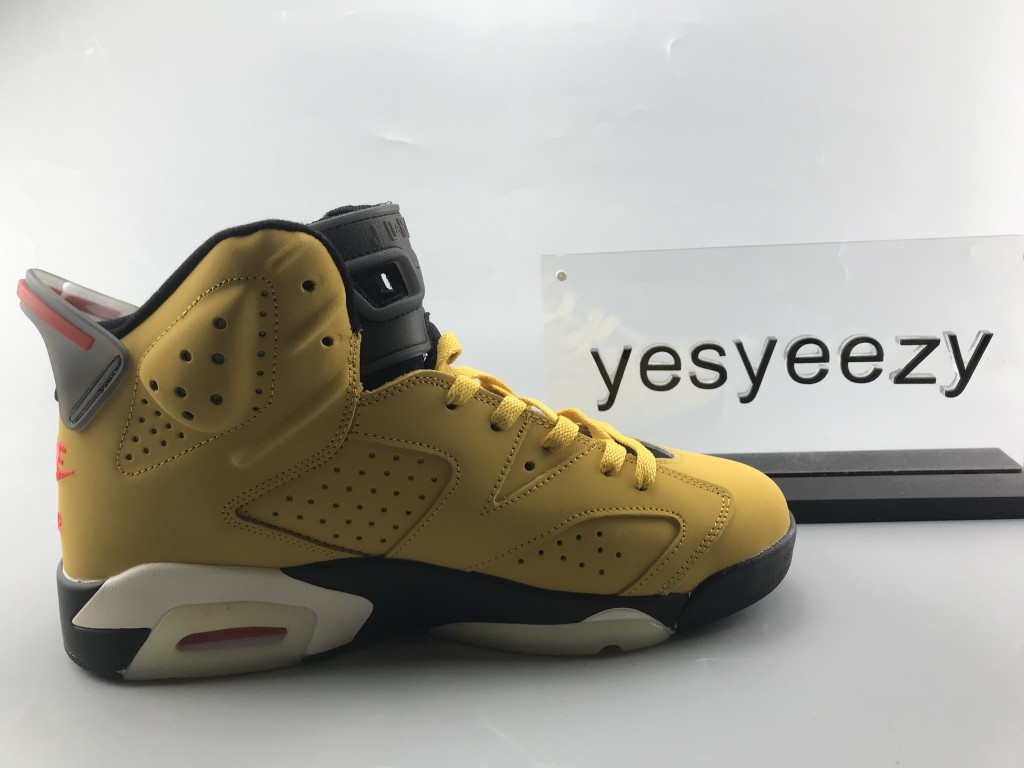 UA TRAVIS SCOTT X AIR JORDAN 6 RETRO CACTUS JACK YELLOW