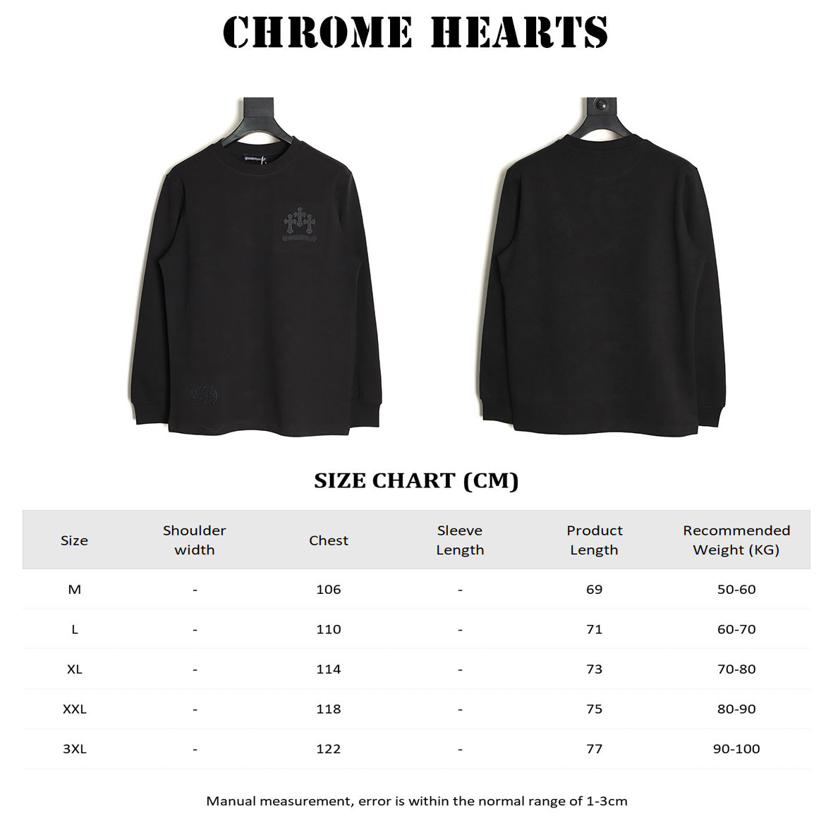 Ch*0me He**ts 25FW Long-sleeved T-shirt