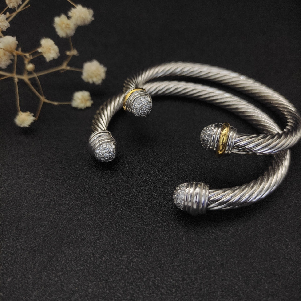 David Yurman 7mm Wrap Bracelet(wrist circumference 15-20cm)