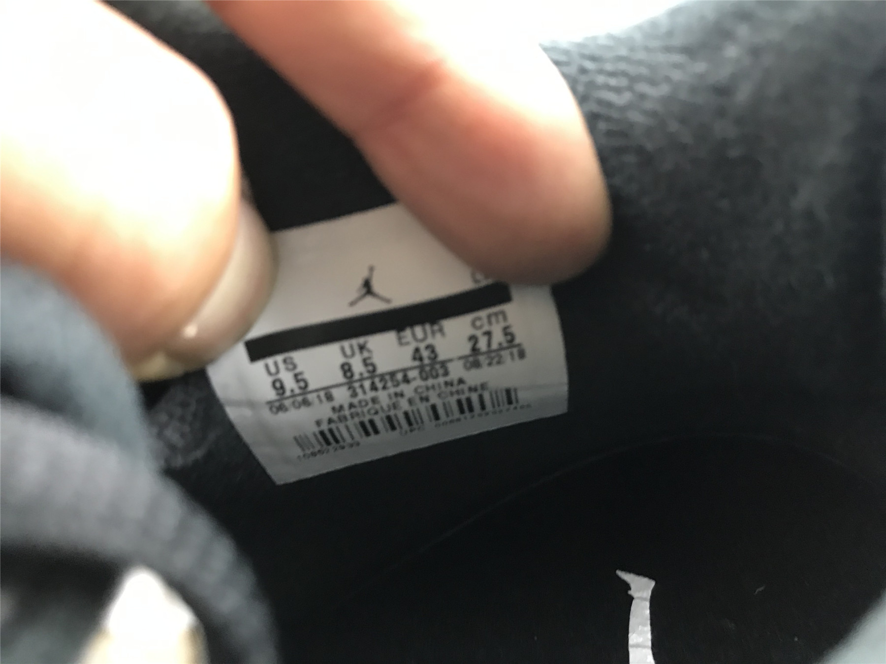 UA AIR JORDAN 4 RETRO LS "OREO"