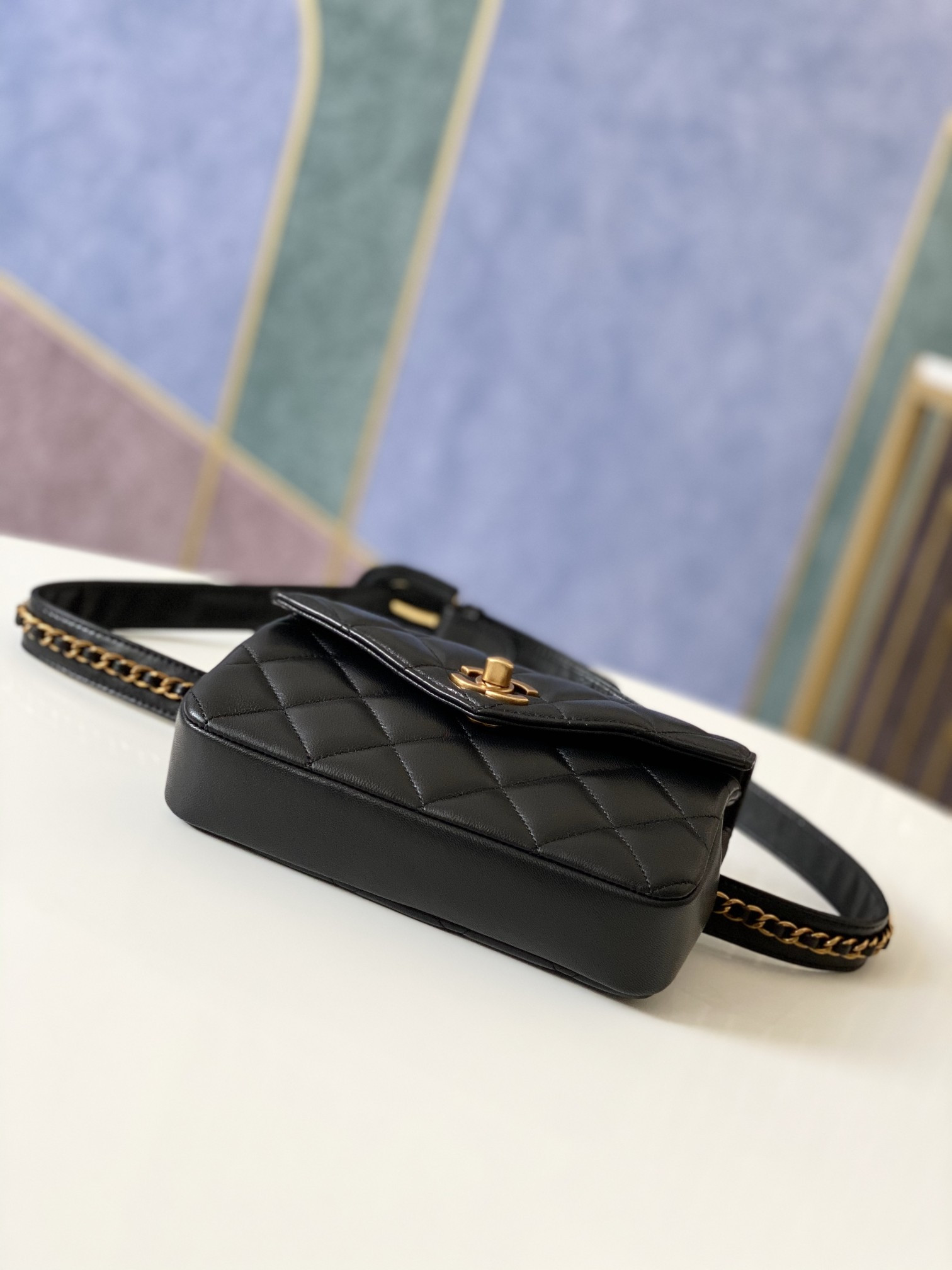 Chanel Quilted Waist Bag 18x12x3.5cm