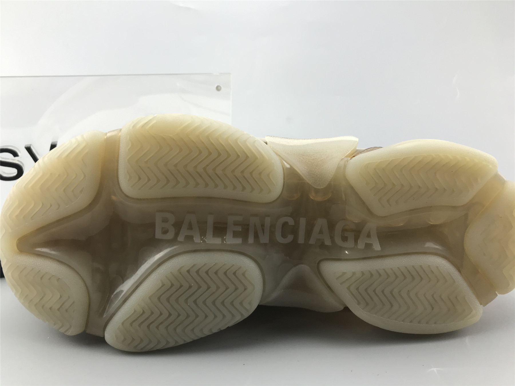 UA TRIPLE S CLEAR SOLE SNEAKER CRYSTAL