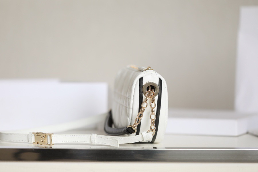 Lambskin Cannage Small D10r Vibe Hobo Bag White