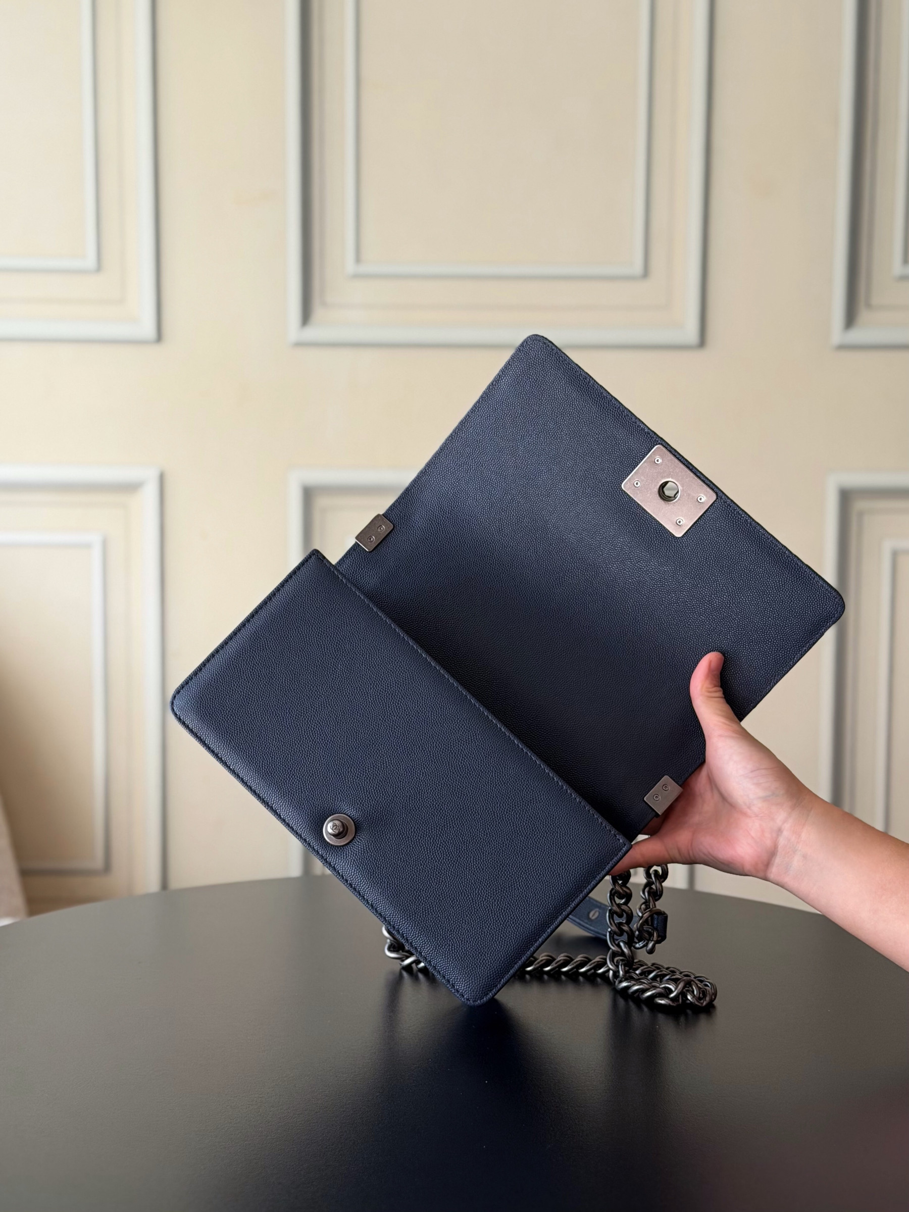 Ch**el Boy Handbag 15x25x9cm