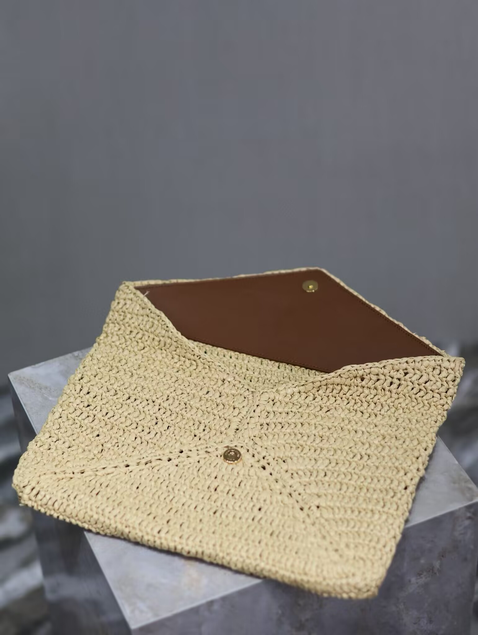 Y51 cassandre large envelope pouch in rope 29.5x18x4.5cm