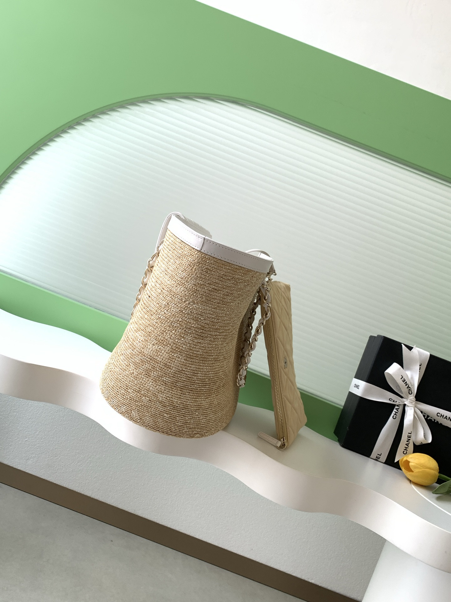Ch**el shopping bag 26x54x18cm