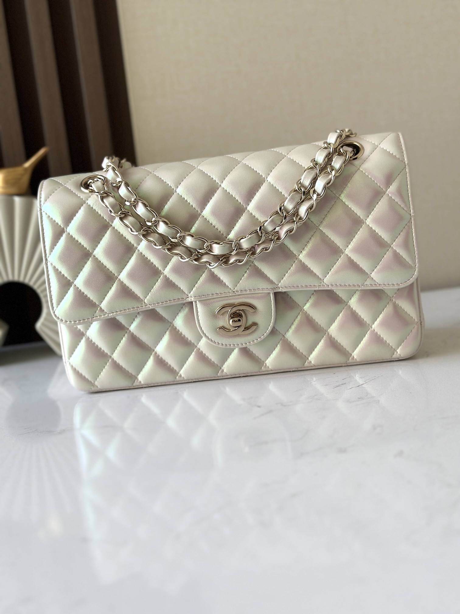Ch**el classic flap a01112 15.5×25.5×6.5cm
