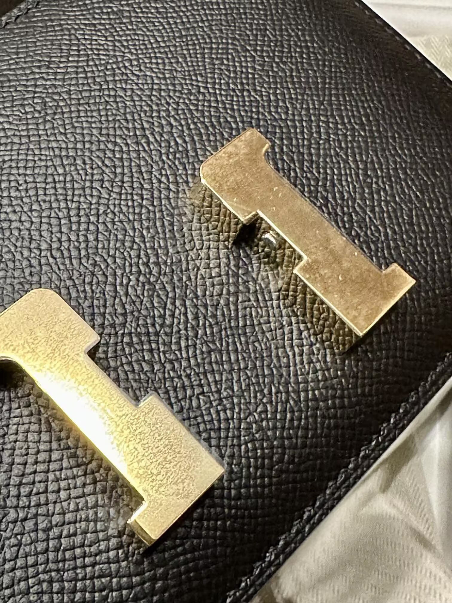 H**me5 Constance 19 Epsom Gold Hardware 18.5x15x5cm