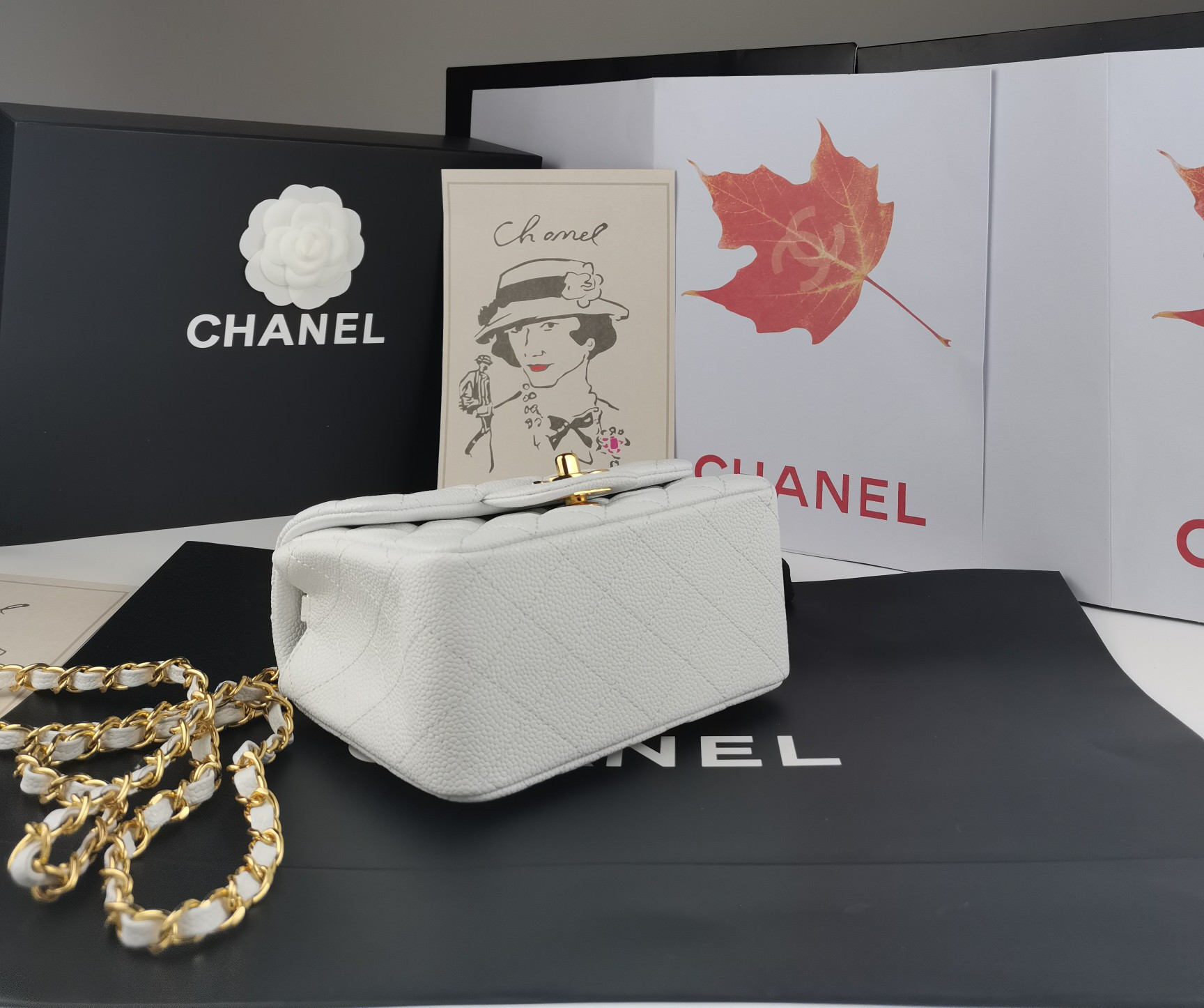 Ch**el mini flap bag 17.5cm