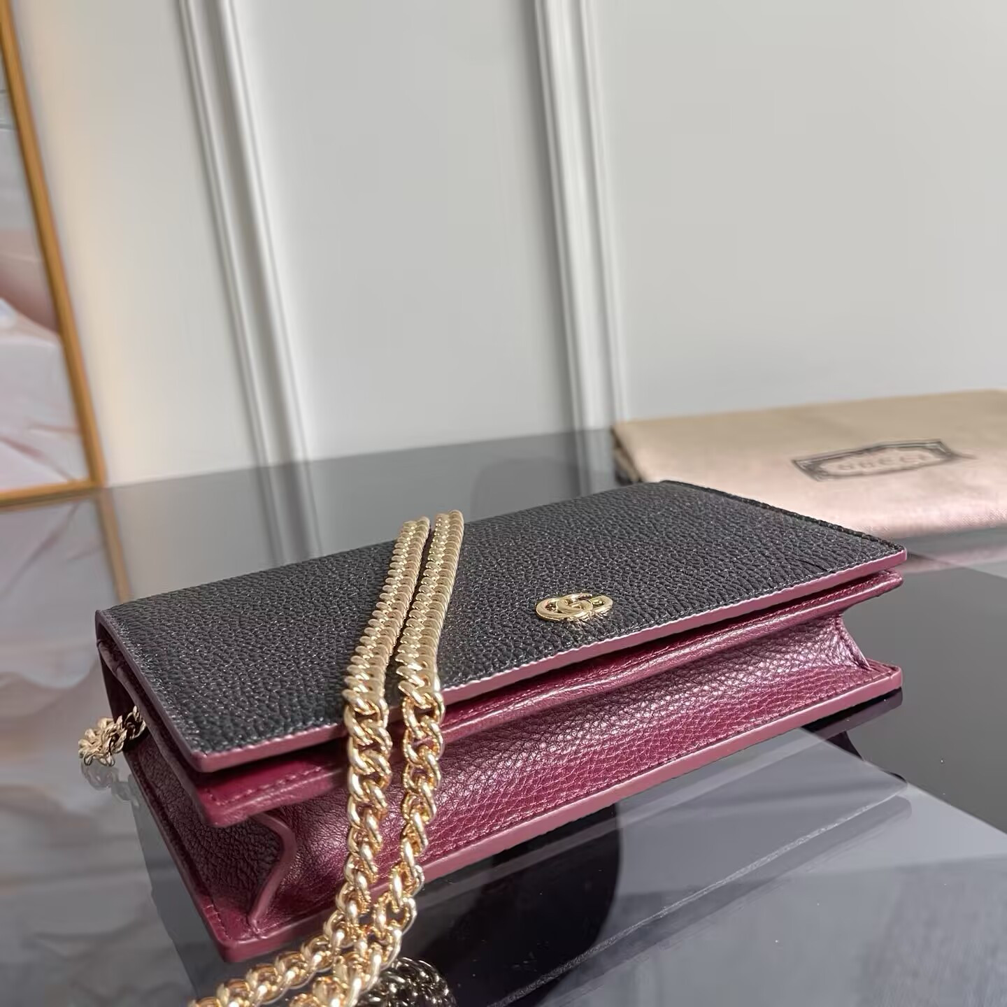 Gvc*1 GG Marmont Wallet on Chain 20x12.5x4cm