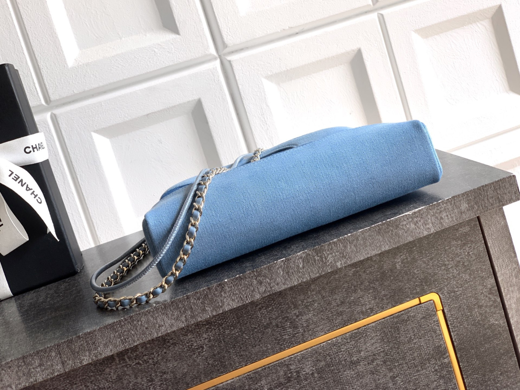 CHANEL 31 Mini Shopping Bag Dark Blue AS4133 22x23x5cm