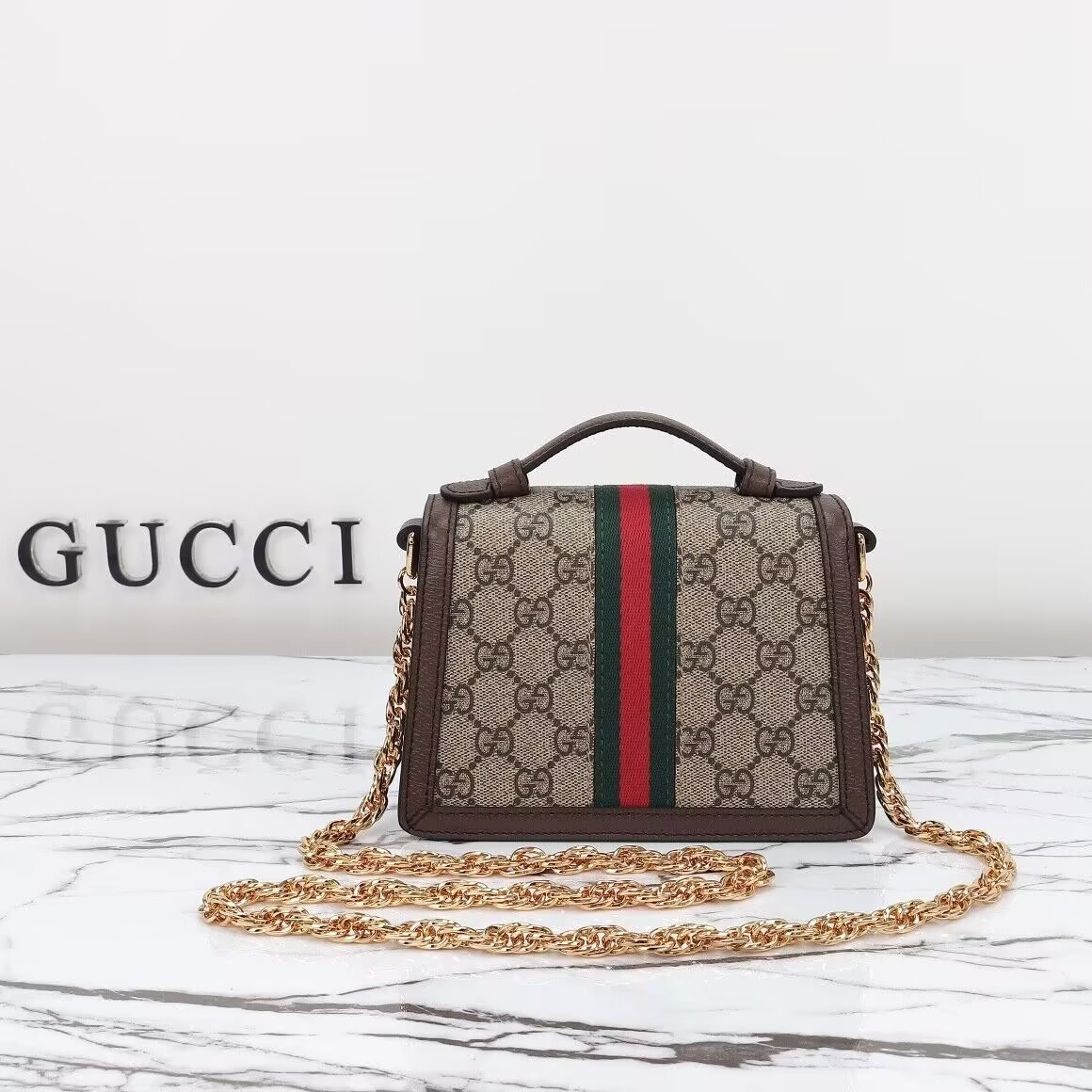 Gvc*1 Ophidia Top Handle Bag 17.5×13×6 cm