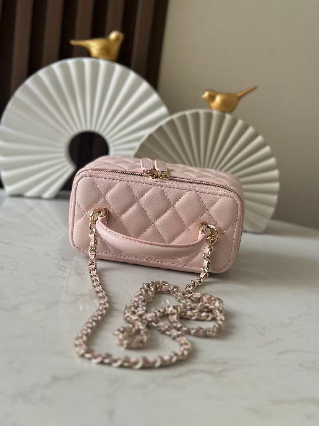 Ch**el Long Vanity with chain 16.5x10x8cm