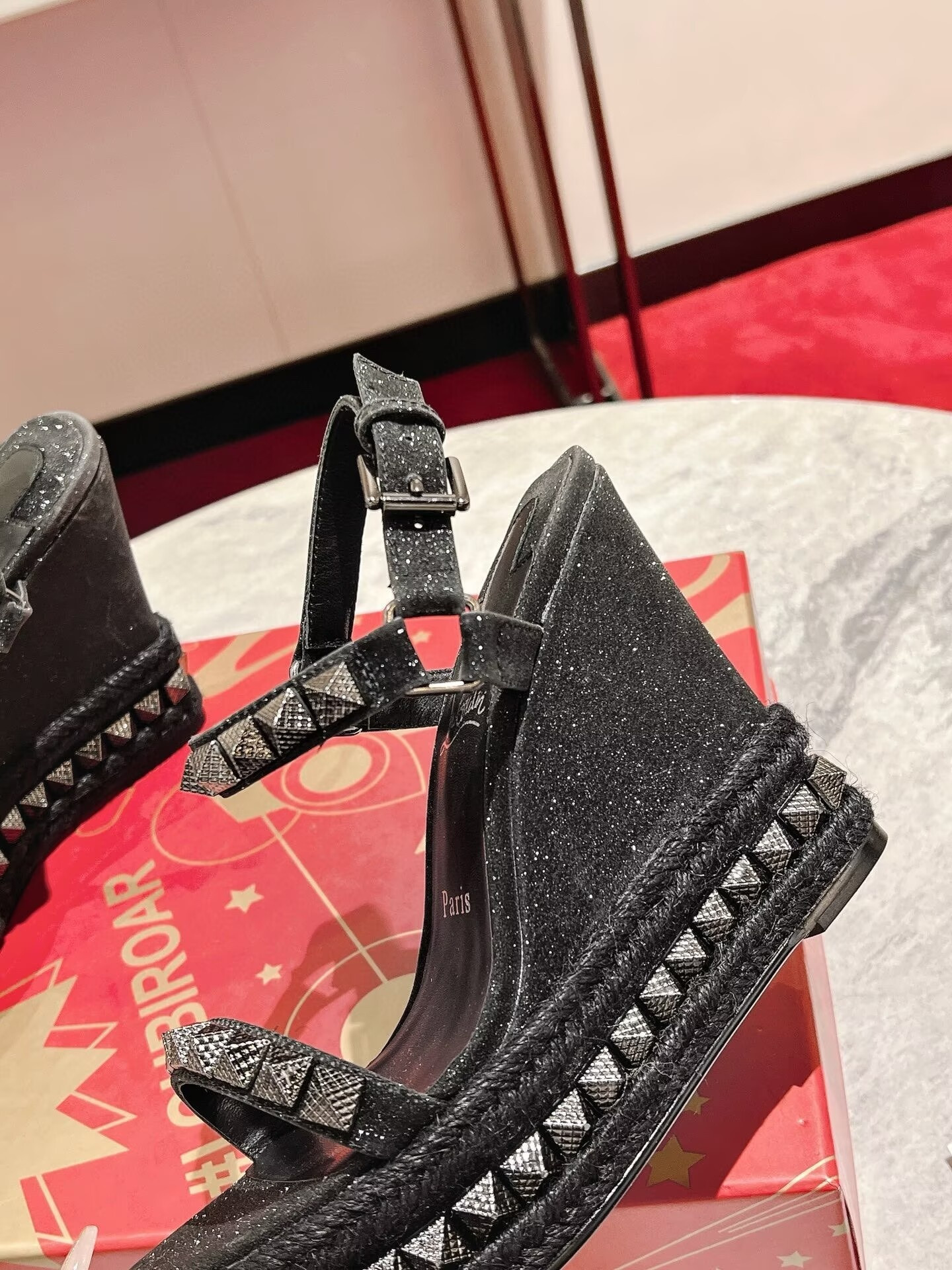 UA Christian Louboutin Pyraclou 120 mm Espadilles