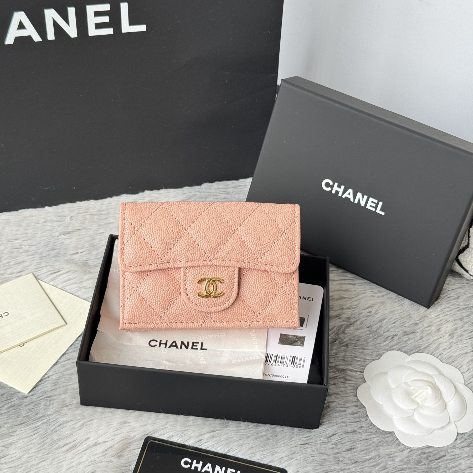 Ch**el card holder 10.5x7.5x3cm