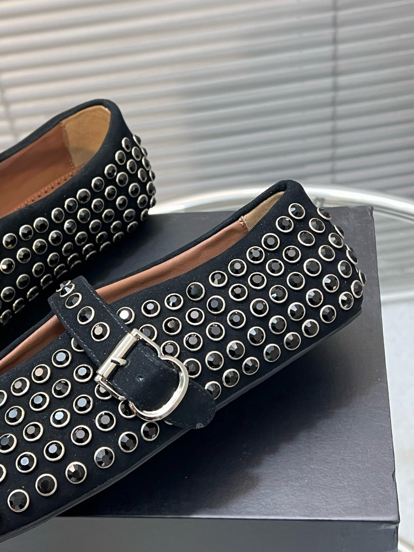 UA ALAÏA STRASS BALLET FLATS