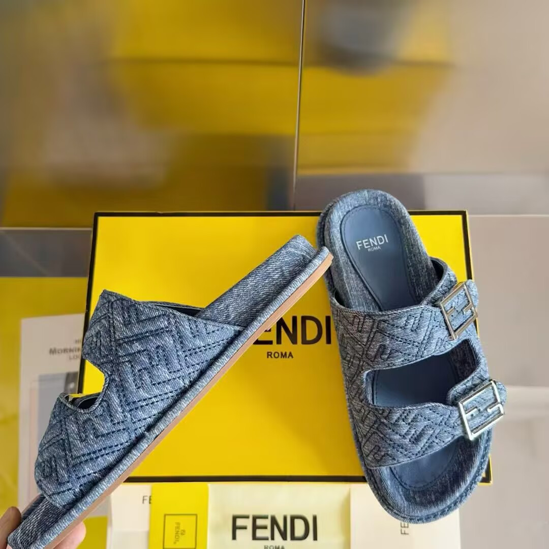 UA F**di Feel Blue De*1m Slides