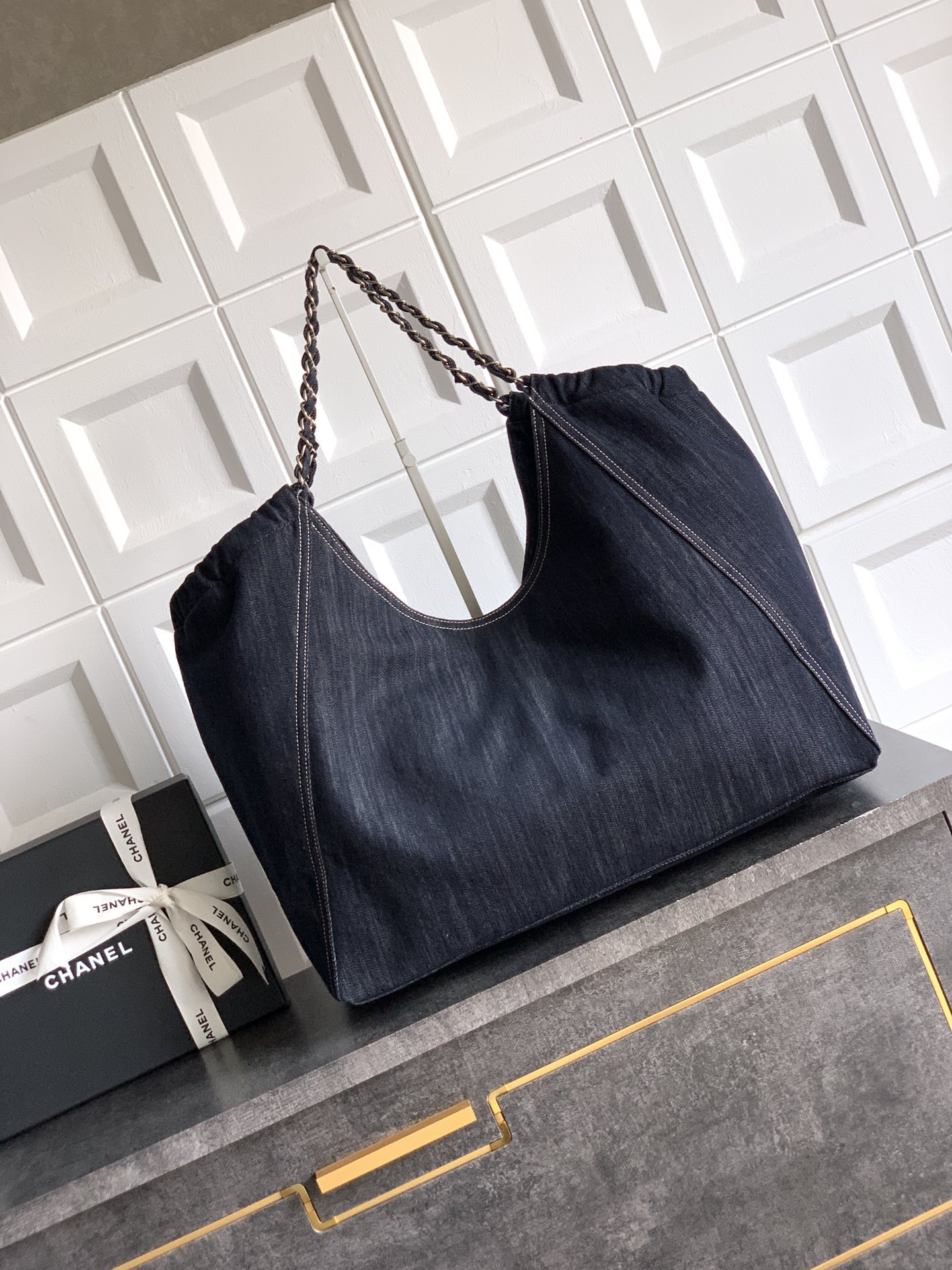 Ch**el tote shopping bag 48x35x14cm