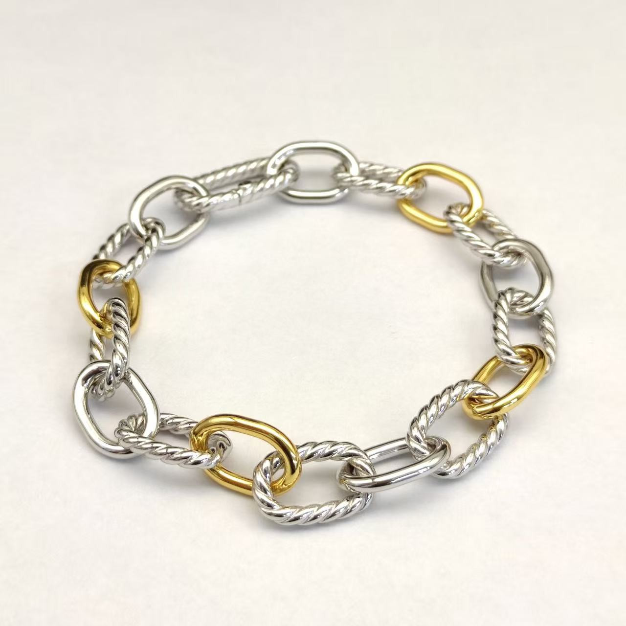 David Yurman 8.5mm Buttonhole Bracelet(Chain length 21cm)