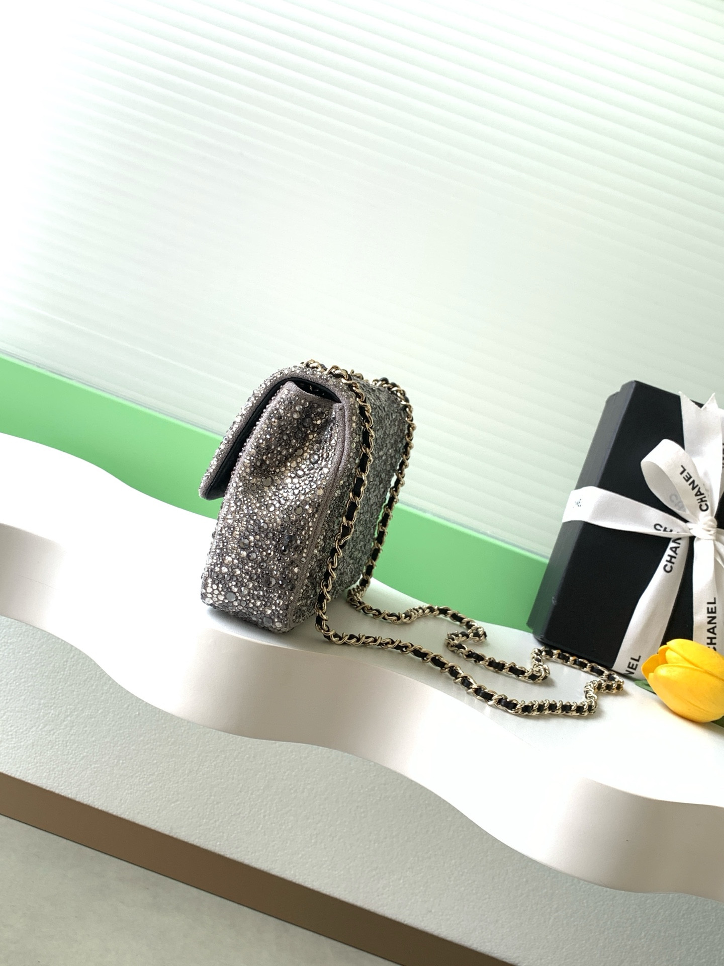 Ch**el evening flap bag as4297 13x21x8cm