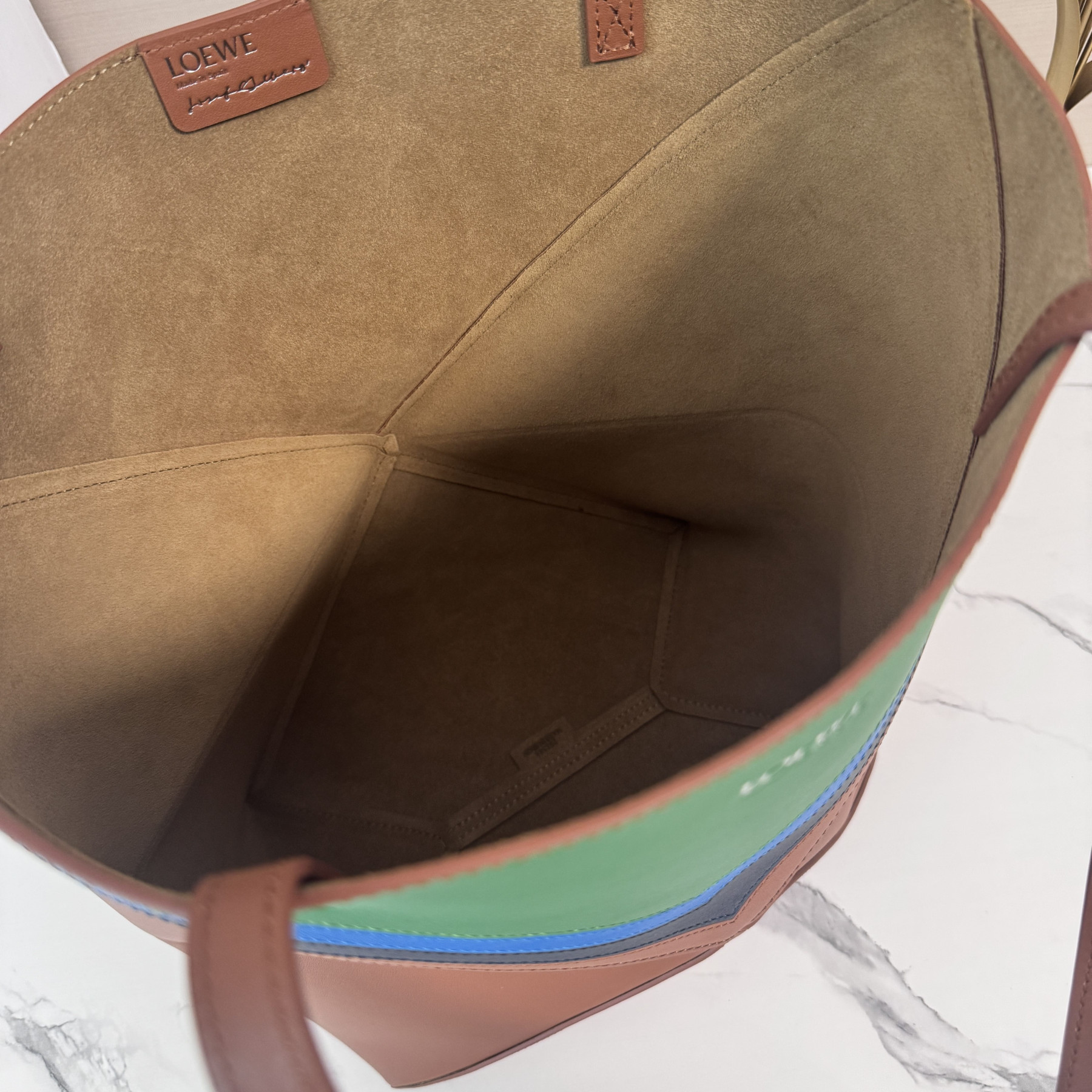 Loewe x Albers Medium Puzzle Fold tote 25.5x14.5x31.5cm