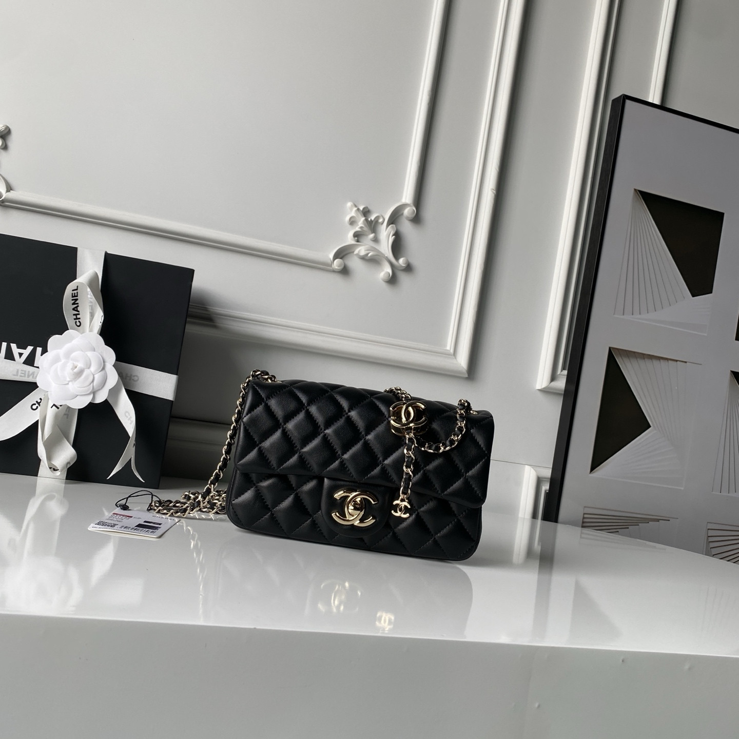Ch**el classic flap handbag cf as5759 20x13x7cm